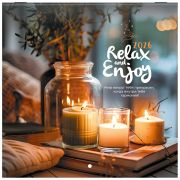 Календарь настенный перекидной 2026 г., BRAUBERG, 12 листов, 21,4х21,4 см, МИНИ, «Relax», 116941