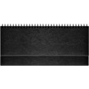 Планинг 2026 Lamark Birmingham черный, 128 стр., с прошивкой по периметру, белый блок