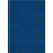 Ежедневник 2026 Lamark Marseille A5 синий, 320 стр., искусственная кожа, белый блок, перфорация угла, ляссе.