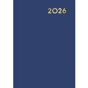 Ежедневник 2026 Lamark Бумвинил A5  синий, 320 стр., белый блок