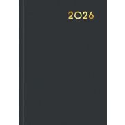 Ежедневник 2026 Lamark Бумвинил  A5  черный, 320 стр., белый блок