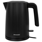 Чайник BRASSON (БРАССОН) KT-561, 1,7 л, 2200 Вт, пластик, подсветка, индикатор уровня воды, черный, 455191