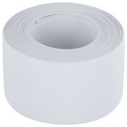 Клейкая лента бордюрная для ванны и кухни 38 мм х 3,2 м, белая, акриловая основа, WBZ (ВБЗ), 700430