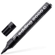 Маркер перманентный (нестираемый) EDDING 2000, ЧЕРНЫЙ, круглый наконечник, 1,5-3 мм, алюминиевый корпус, E-2000C/1, Е-2000/C001