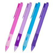 Ручка шариковая автоматическая эргономичная с грипом STAFF «Profit 500 PASTEL COLOR», СИНЯЯ, узел 0,7 мм, линия письма 0,35 мм, 144492