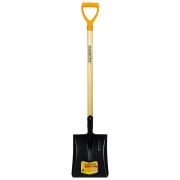 Лопата совковая стальная 19х27 см, ОБЩАЯ ДЛИНА 115 см, деревянный черенок, V-ручка, RABBITEX (РАББИТЕКС) «STANDARD», 700487