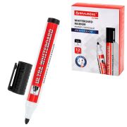 Маркер стираемый для белой доски ЧЕРНЫЙ, BRAUBERG «ULTRA WHITEBOARD MARKER», 3 мм, с клипом, 152634