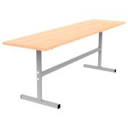 Скамья на 2 места «ССТ 1200», 1200х300х420 мм, каркас металл, сиденье ЛДСП бук