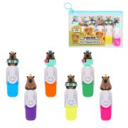 Набор текстовыделителей с топперами 6 ЦВЕТОВ НЕОН, «КАПИБАРЫ», линия 1-4 мм, FUNSTER (ФАНСТЕР), 152646