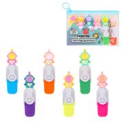 Набор текстовыделителей с топперами 6 ЦВЕТОВ НЕОН, «КОСМО», линия 1-4 мм, FUNSTER (ФАНСТЕР), 152649