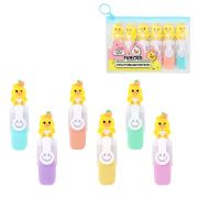 Набор текстовыделителей с топперами 6 ЦВЕТОВ ПАСТЕЛЬ, «НЕЖНЫЕ ЦЫПЛЯТА», линия 1-4мм, FUNSTER (ФАНСТЕР), 152653