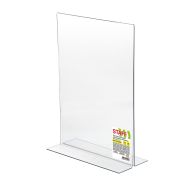 Подставка настольная для рекламных материалов ВЕРТИКАЛЬНАЯ (210х297 мм), А4, двусторонняя, STAFF, 291397