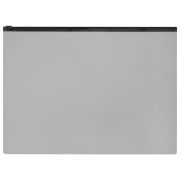 Папка-конверт СЕКЬЮРИТИ на молнии А4 (230х333 мм), ПВХ, непрозрачная, серая, STAFF, 274078