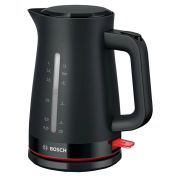 Чайник BOSCH TWK3M123, 1,7 л, 2400 Вт, закрытый нагревательный элемент, пластик, черный