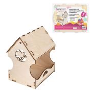 Конструктор, кормушка для птиц, сборная модель «Рябинка», 20х17х13 см, фанера, BAMBOX (БАМБОКС), 666180