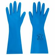 Перчатки нитриловые КЩС, STRONG, химически устойчивые, синие, размер 10-10,5, XL (очень большой), RABBITEX (РАББИТЕКС), 700909