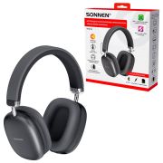Наушники беспроводные накладные полноразмерные раздвижные мультирежимные, SONNEN HP-B12B, Bluetooth 5.4, черные, 514126