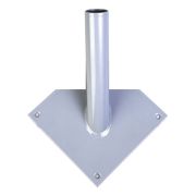 Кронштейн настенный для флага на одно древко, три точки крепления, металл, шк.40177