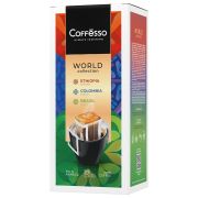 Кофе в дрип-пакетах COFFESSO «WORLD COLLECTION», ассорти 3 вкуса, НАБОР 30 шт., арабика 100%, 102868