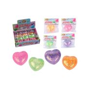 Игрушка-антистресс «СТЕКЛЯННОЕ СЕРДЦЕ», 5 см, ассорти 4 цвета, дисплей, JOLLY JOT (ДЖОЛЛИ ДЖОТ), 665808