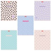 Тетрадь А5 48 л., HATBER, скоба, клетка, обложка картон, тиснение, LOVE IS... (микс в спайке), 093099, 48Т5тВ1