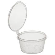 Соусник одноразовый 50 мл, Стандарт, с верхней крышкой, прозрачный, ВЗЛП, 1245П2