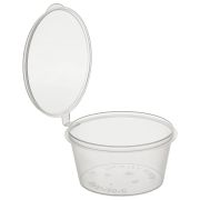Соусник одноразовый 80 мл, Стандарт, с верхней крышкой, прозрачный, ВЗЛП, 1259П