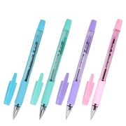 Ручка шариковая BRAUBERG BP-GT PASTEL, СИНЯЯ, корпус ассорти, пишущий узел 0,7 мм, линия письма 0,35 мм, 144503