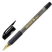 Ручка шариковая BRAUBERG BP-GT GLD BLACK, ЧЕРНАЯ, корпус тонированный, пишущий узел 0,7 мм, линия письма 0,35 мм, 144507