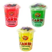 Слайм Слизь с фигурками, насекомые, 200 г, АССОРТИ 3 вида, JOLLY JOT (ДЖОЛЛИ ДЖОТ), 666664