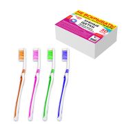 Зубная щетка средней жесткости, КОМПЛЕКТ 50 шт., LAIMA DENT, 609691