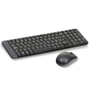 Набор беспроводной LOGITECH Wireless Desktop MK220, клавиатура, мышь 2 кнопки + 1 колесо-кнопка, черный, 920-003236