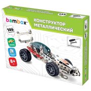 Конструктор металлический «Гоночный болид», с подвижными деталями, 146 элементов, BAMBOX (БАМБОКС), 666365