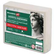 Пластилин скульптурный ЭКСТРА МЯГКИЙ БЕЛЫЙ «Секреты художника», 0,5 кг, BRAUBERG ART, 107501