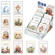 Открытка пасхальная (1шт.), 7х10см «Светлая Пасха», картон, ассорти, ЗОЛОТАЯ СКАЗКА, 592642