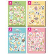 Наклейки пасхальные для яиц 21x14,8см, «Светлая Пасха», ассорти, ЗОЛОТАЯ СКАЗКА, 592654