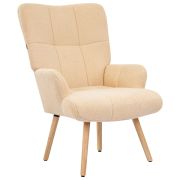 Кресло BRABIX «Soft LC-305», фактурная ткань букле (экомех), кремовое, 533146