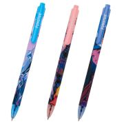 Ручка шариковая автоматическая с принтом FUNSTER «ANIME», корпус soft-touch, СИНЯЯ, пишущий узел 0,7 мм, линия письма 0,35 мм, 144406