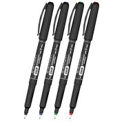 Маркеры перманентные для любой гладкой поверхности, НАБОР 4 шт., 4 ЦВЕТА, CENTROPEN «OHP», 0,6 мм, 2636/4, 626360401