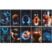 Блокнот на скобе Lamark серия «Баскетбол», А6, 30 л., 102х162  мм, клетка, 10 шт/набор