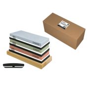 Точильный камень водный, КОМПЛЕКТ 3 шт., НАБОР 8 предметов, 400/1000/2000/3000/5000/8000 грит, PRIMAURA (ПРИМАУРА), 701629