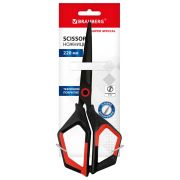 Ножницы BRAUBERG «Super special», 220 мм, черные, 3-сторонняя заточка, тефлоновое покрытие, 238849