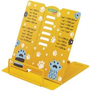 Подставка для книг и учебников BRAUBERG KIDS mini «Лапки» с единицами измерения, регулируемый угол наклона, металлическая, 238970