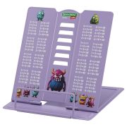 Подставка для книг и учебников BRAUBERG KIDS mini «Monsters» с таблицей умножения, регулируемый угол наклона, металлическая, 238976