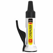 Клей секундный «HQ» суперклей УЛЬТРАПРОЧНЫЙ, ДОЗАТОР + 2 иглы для точечных работ, RABBITEX, 609807