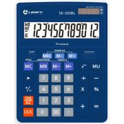 Калькулятор настольный Lamark SK-555BL, большой (155х205 мм), 12 разрядов, двойное питание, синий