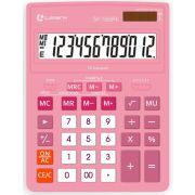 Калькулятор настольный Lamark SK-555PK, большой (155х205 мм), 12 разрядов, двойное питание, розовый
