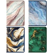 Папка на молнии для документов и тетрадей пластиковая BRAUBERG «Мрамор», А4, 330х230 мм, 0,5 мм, ассорти, 273932