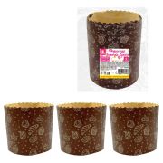 Форма бумажная для выпечки пасхального кулича «Выпечка», КОМПЛЕКТ 6 шт., 7х8,5 см, ЗОЛОТАЯ СКАЗКА, 592660