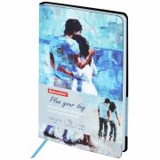 Ежедневник недатированный А5 (138х213 мм), BRAUBERG VISTA, под кожу, гибкий, 136 л., «Amour», 111997